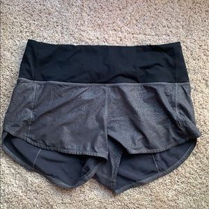 Hi rise lululemon speed shorts size 8